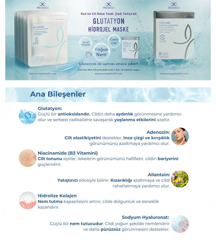 beauugreen-4 Beauugreen Antioksidan Glutatyon Hidrojel Maske - 1 adet - Görsel 4