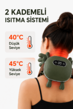 MDHL Dijital Göstergeli Şarjlı Yoğurmalı Boyun Ve Sırt Masaj Aleti - Isıtmalı Kulunç Ve Masaj Cihazı - Görsel 5